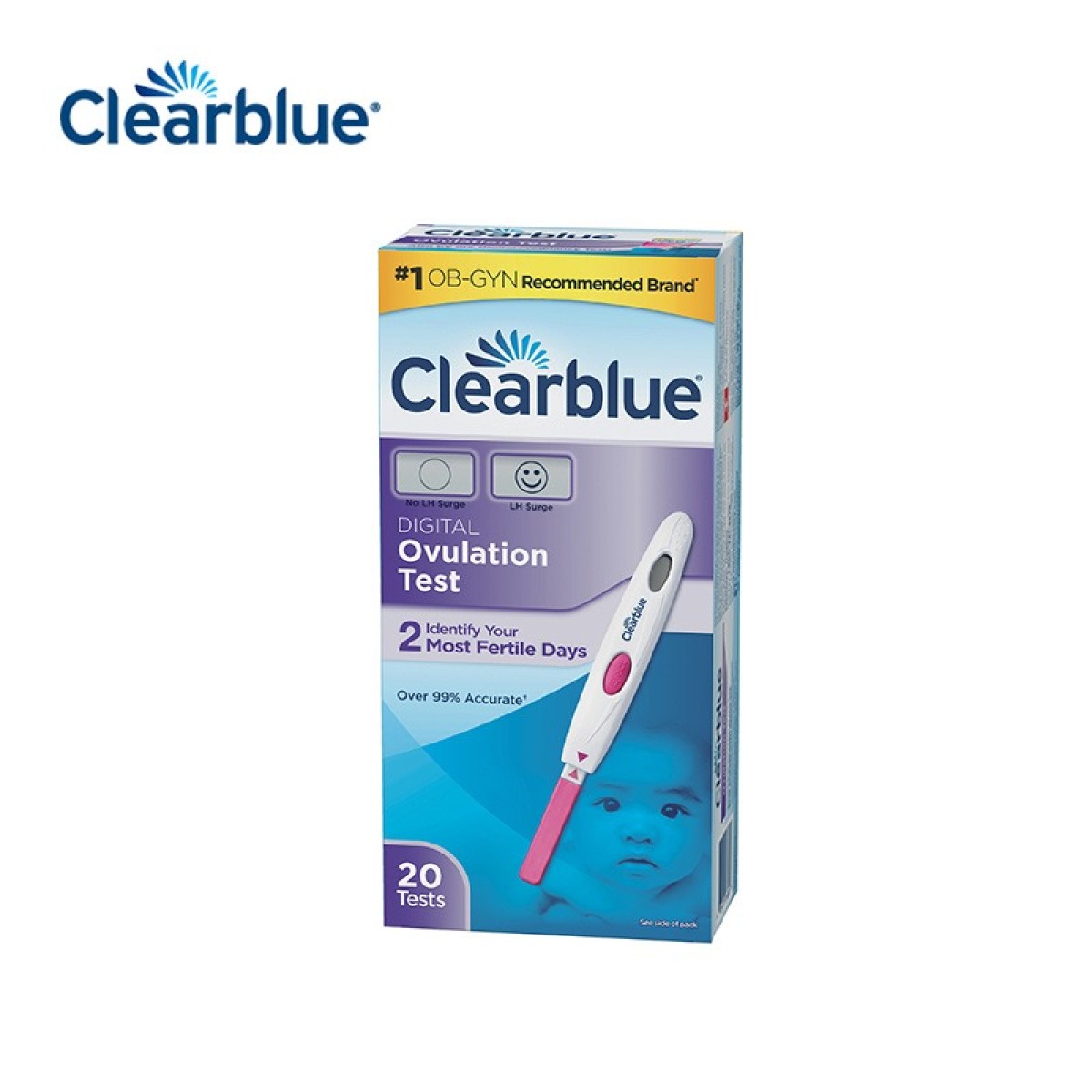 Clearblue 易孕寶 電子排卵測試棒  (20枝裝) 連 電子棒 1 支